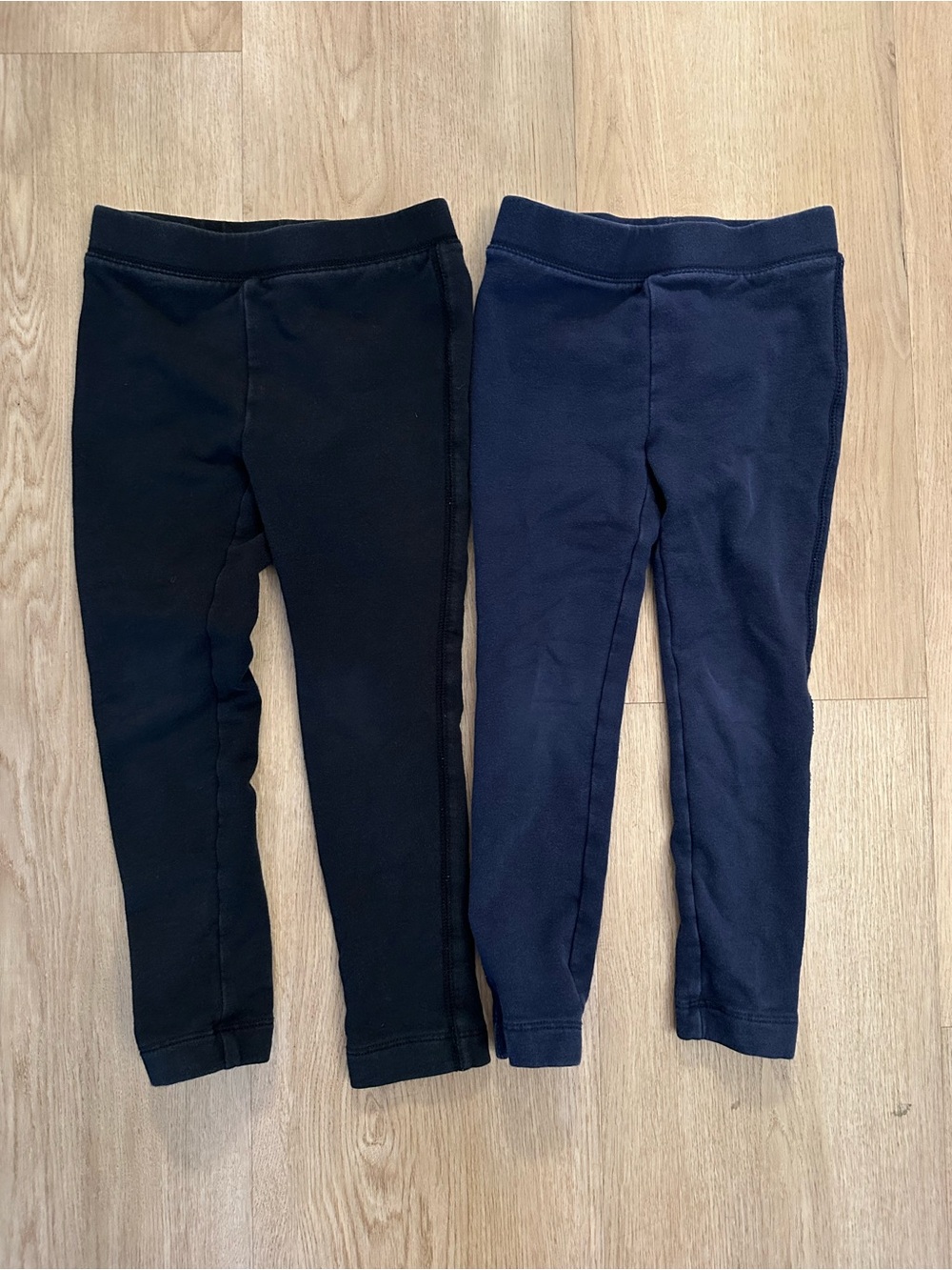 Crewcuts Girls Black & Navy Cozy Leggings
